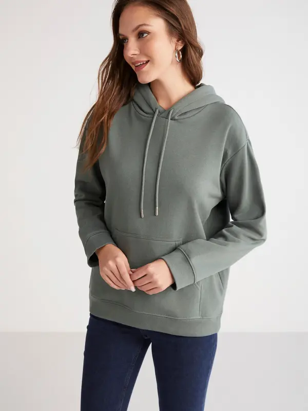 Grimelange Grimelange Sweater majica  kaki