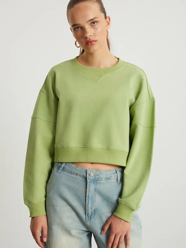 Grimelange Grimelange Sweater majica  kivi zelena