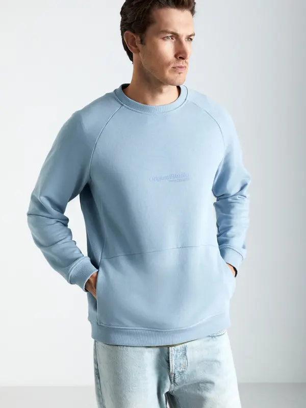 Grimelange Grimelange Sweater majica  nebesko plava / svijetloplava