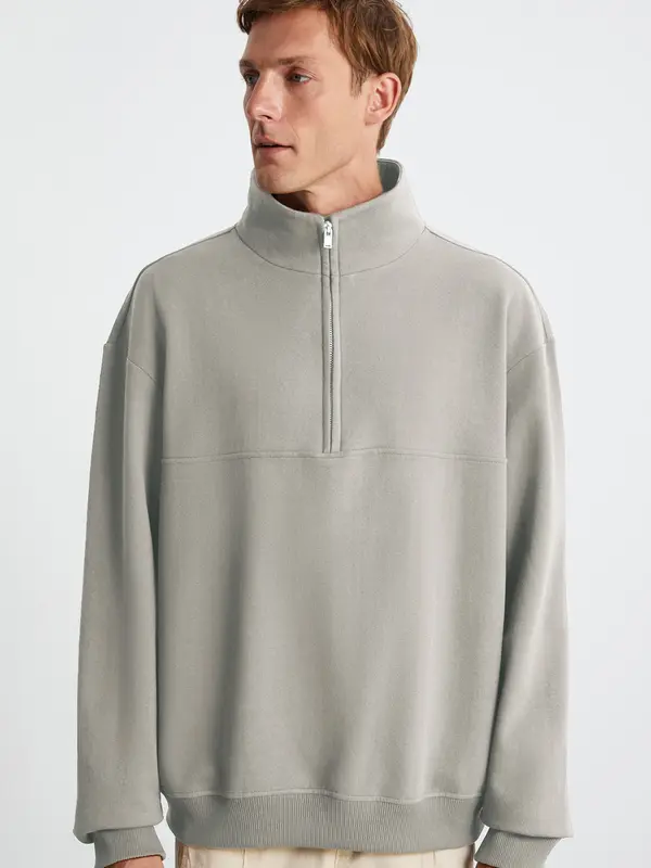 Grimelange Grimelange Sweater majica  sivkasto bež
