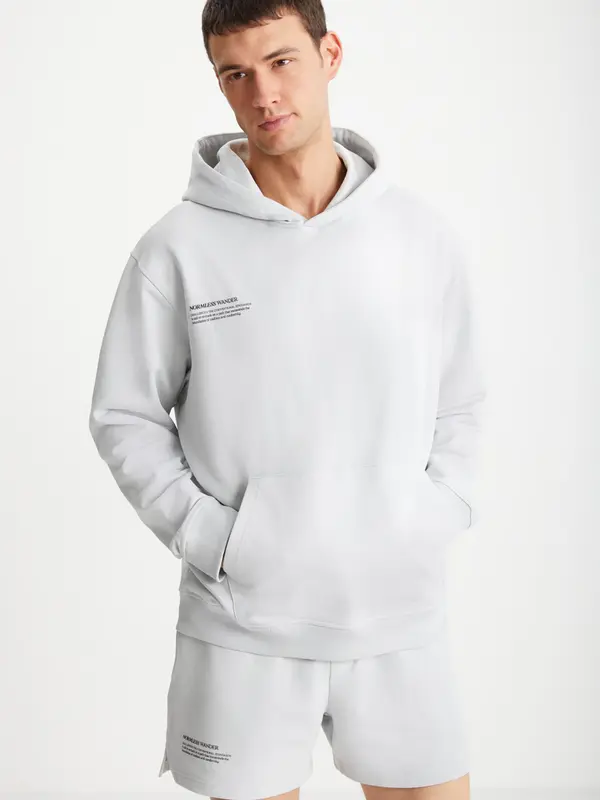 Grimelange Grimelange Sweater majica  svijetlosiva / crna