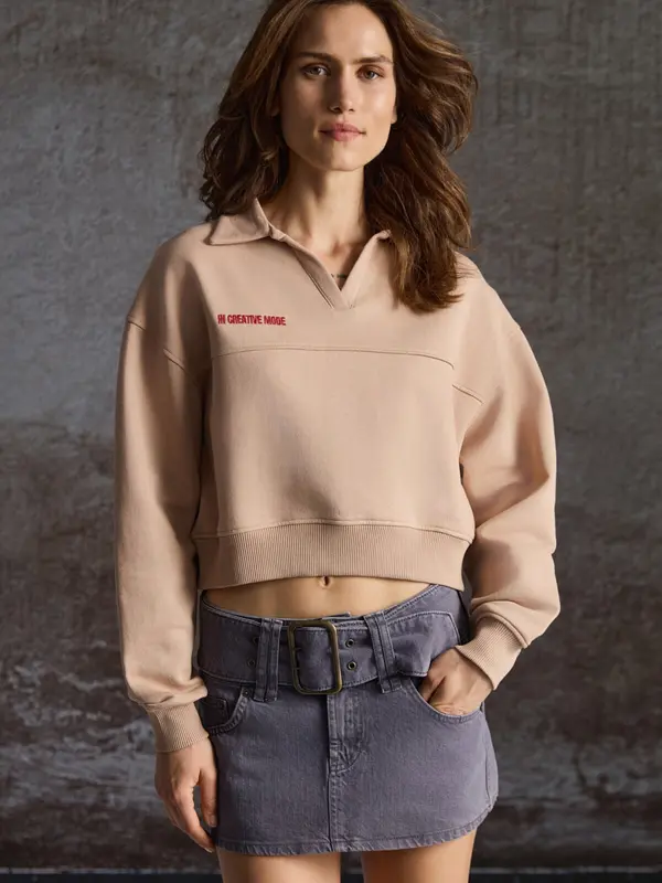 Grimelange Grimelange Sweater majica  svijetlosmeđa