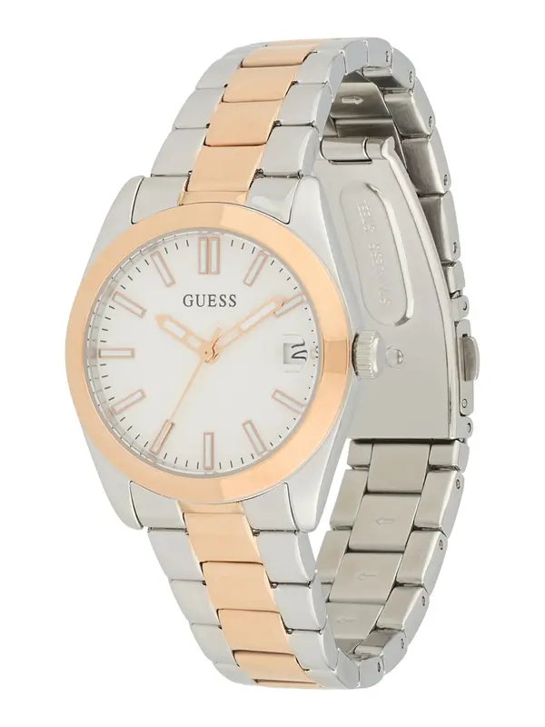 GUESS GUESS Analogni sat 'Alice'  rozo zlatna / srebro