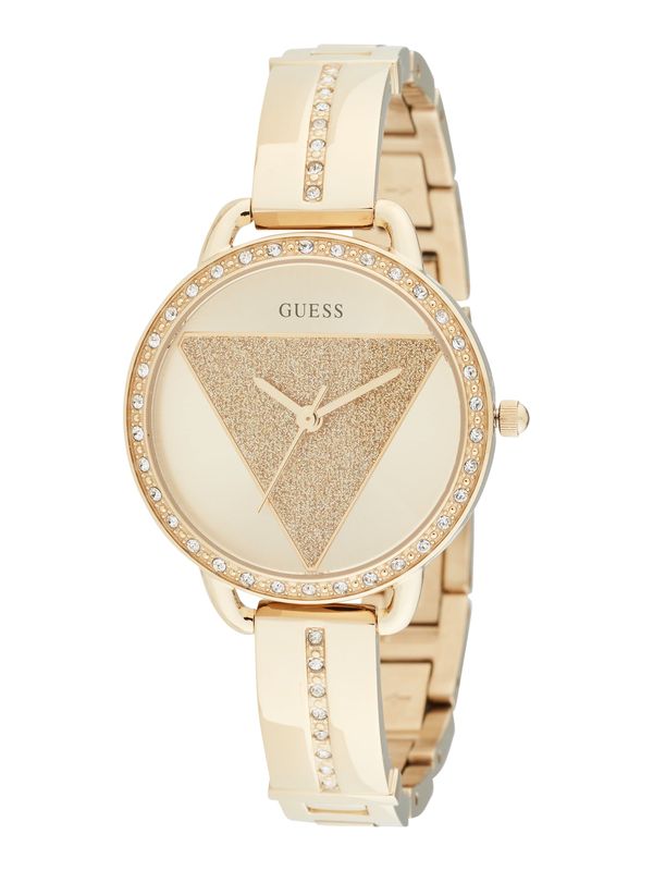 GUESS GUESS Analogni sat 'BELLINI'  zlatna / prozirna