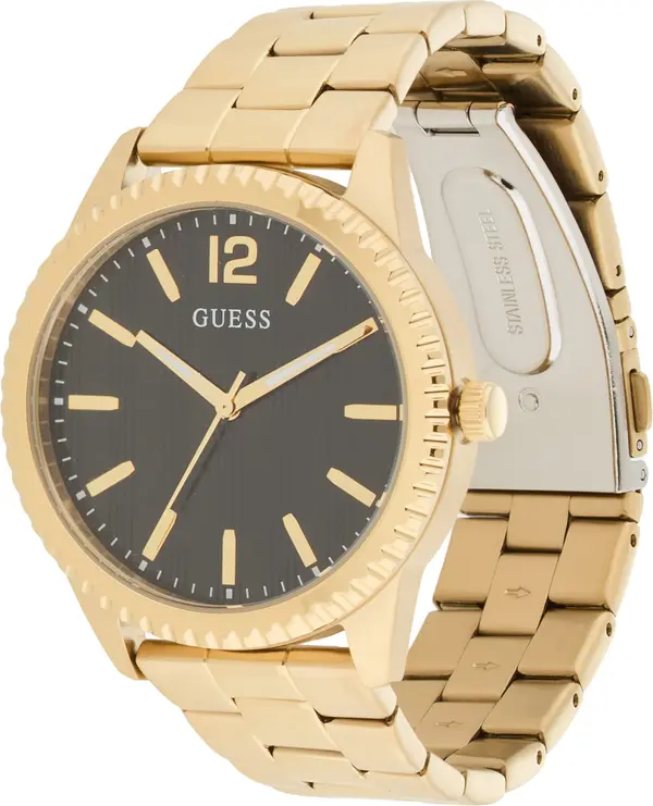 GUESS GUESS Analogni sat 'Chip'  zlatna / crna