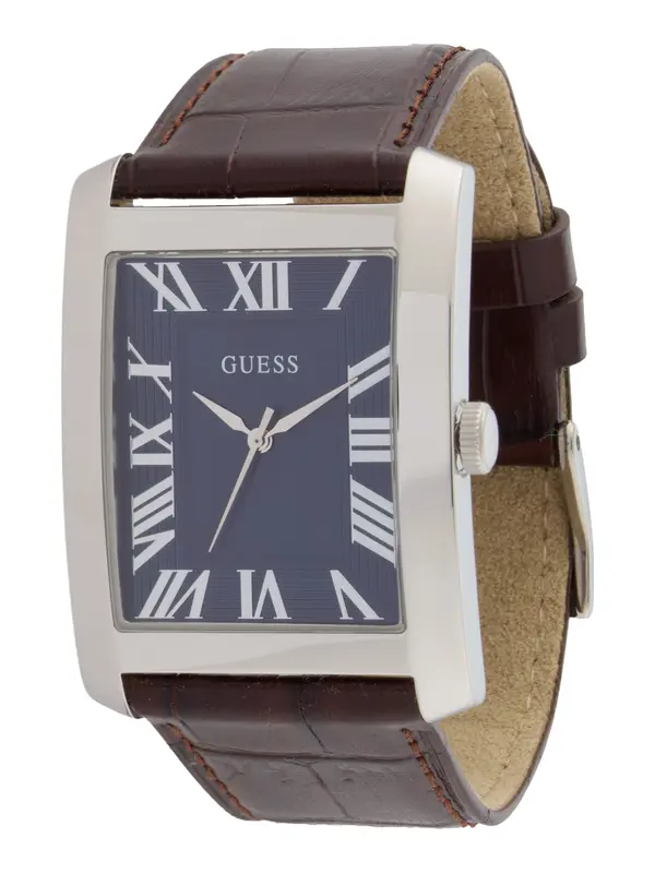 GUESS GUESS Analogni sat 'Clyde'  smeđa