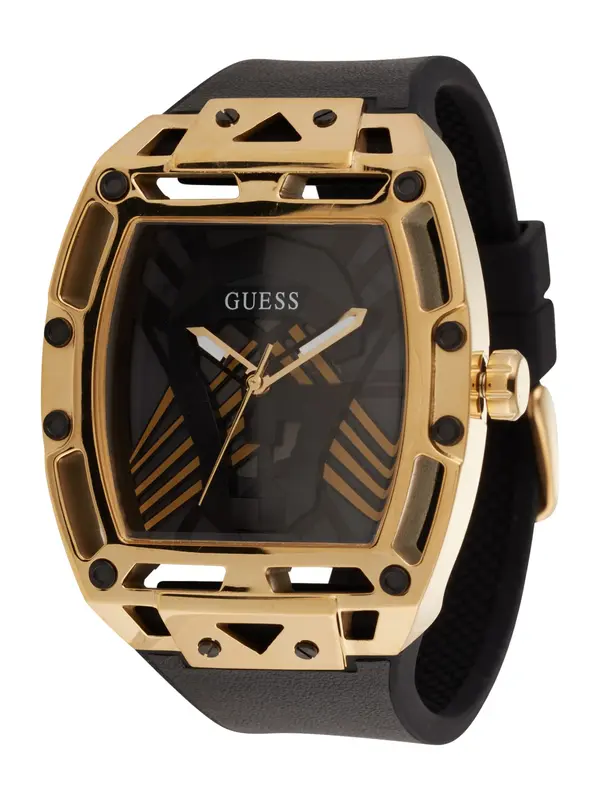GUESS GUESS Analogni sat 'Legend'  zlatna / crna
