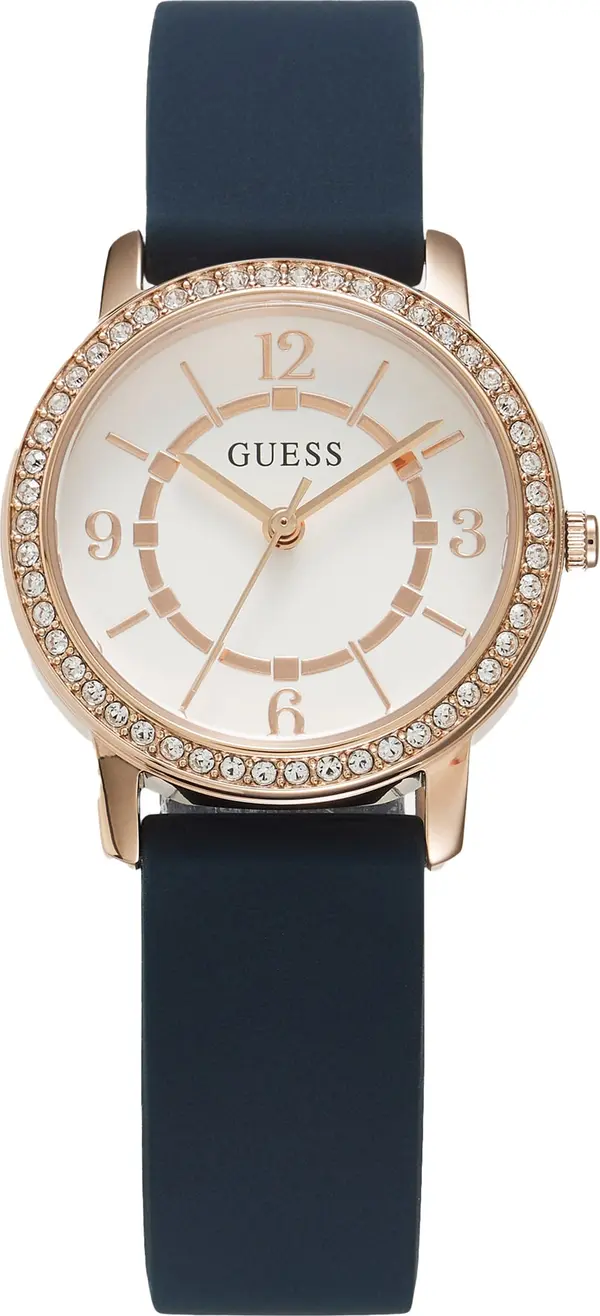 GUESS GUESS Analogni sat 'Melody'  plava / zlatna