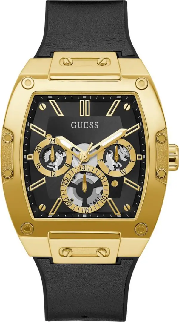GUESS GUESS Analogni sat 'Phoenix'  zlatna / crna