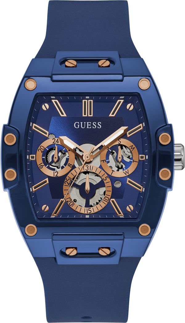 GUESS GUESS Analogni sat  tamno plava / zlatna / srebro