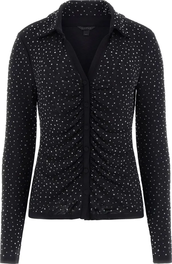 GUESS GUESS Bluza 'IBIZA'  crna / prozirna