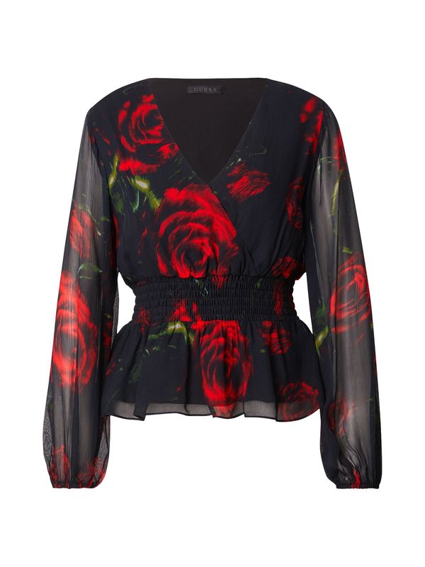 GUESS GUESS Bluza 'MISHKA'  zelena / maslinasta / crvena / crna