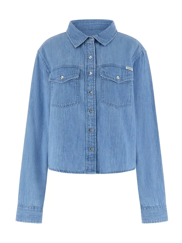GUESS GUESS Bluza  plavi traper