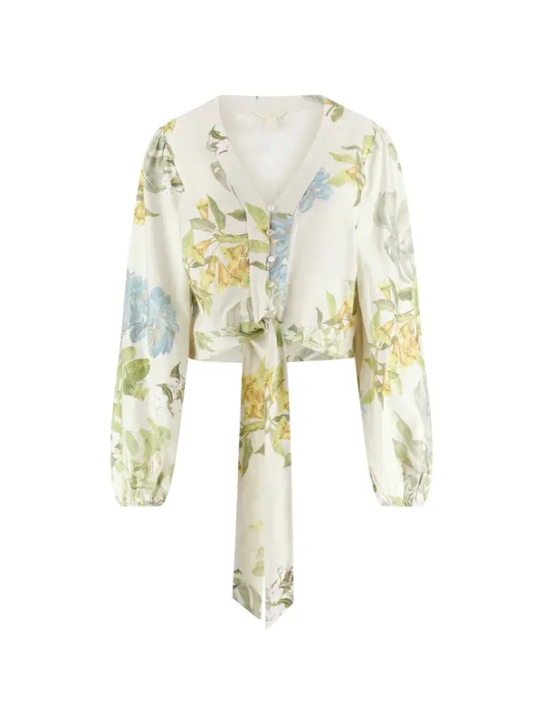 GUESS GUESS Bluza 'Shirley'  svijetloplava / maslinasta / pastelno zelena / bijela
