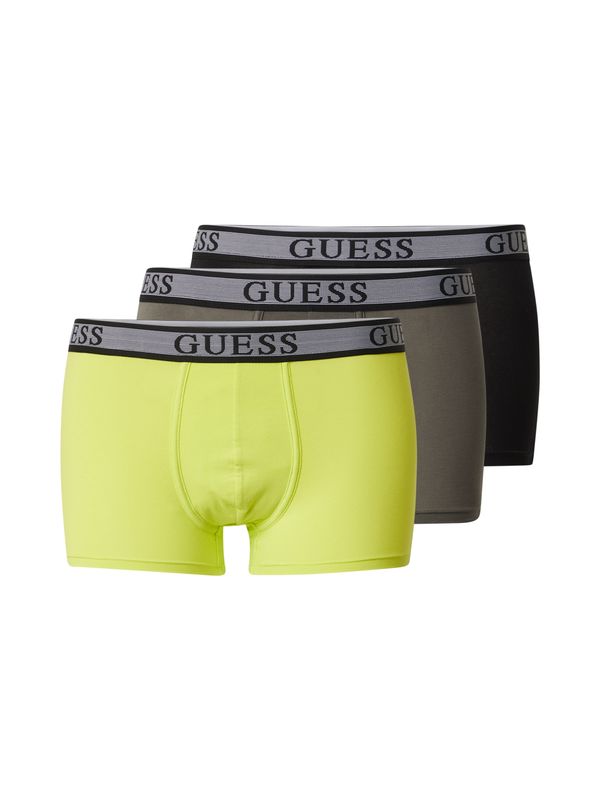 GUESS GUESS Bokserice 'JOE'  limun žuta / taupe siva / crna