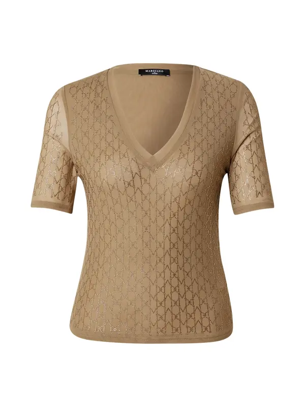 GUESS by Marciano GUESS by Marciano Majica 'ARIA'  tamno bež / srebro