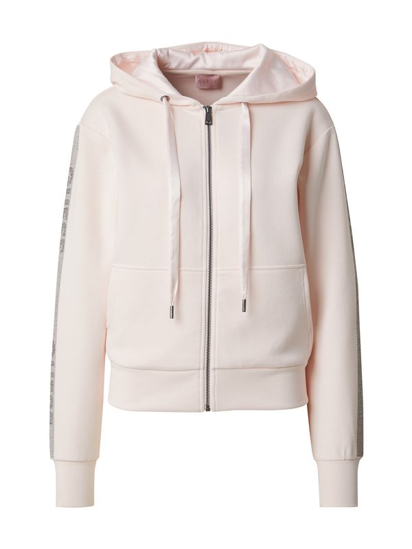 GUESS GUESS Gornji dio trenirke  sivkasto ljubičasta (mauve) / svijetloroza / crna