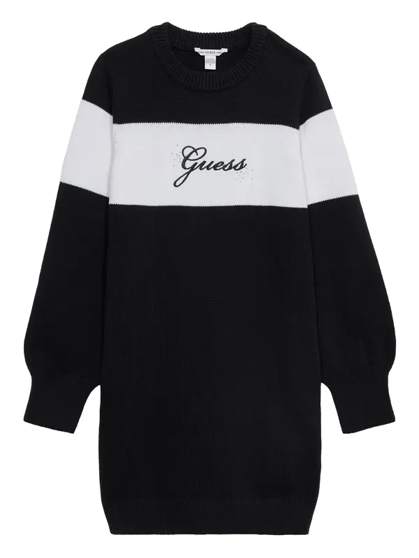 GUESS GUESS Haljina  crna / bijela