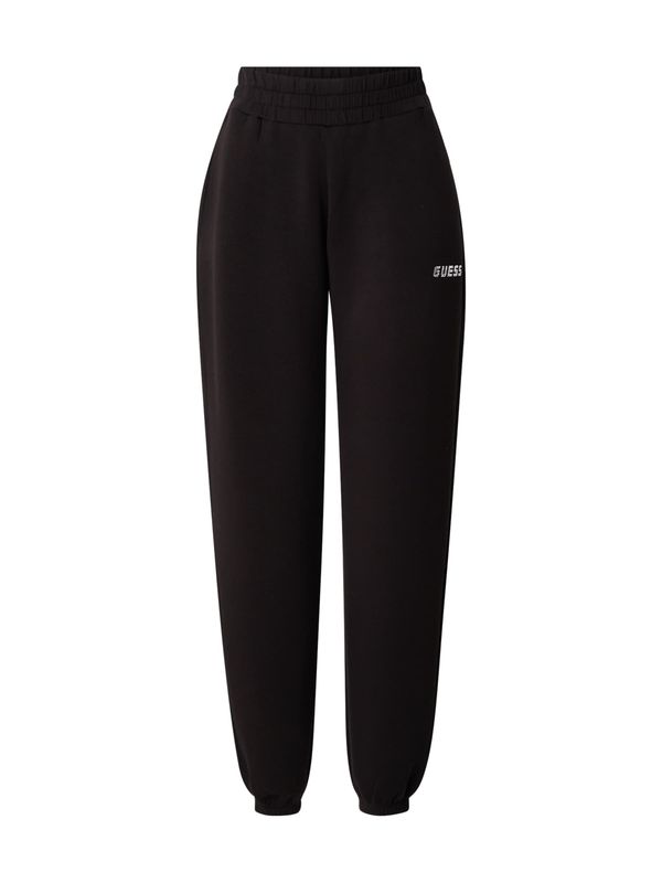 GUESS GUESS Hlače 'Cecilia'  crna / srebro