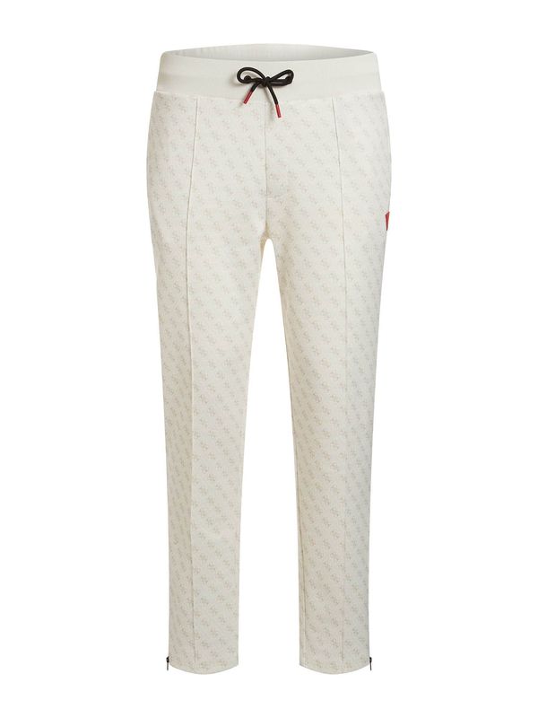 GUESS GUESS Hlače  crna / bijela