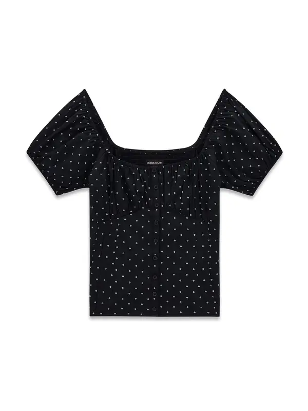 GUESS JEANS GUESS JEANS Bluza  crna / bijela