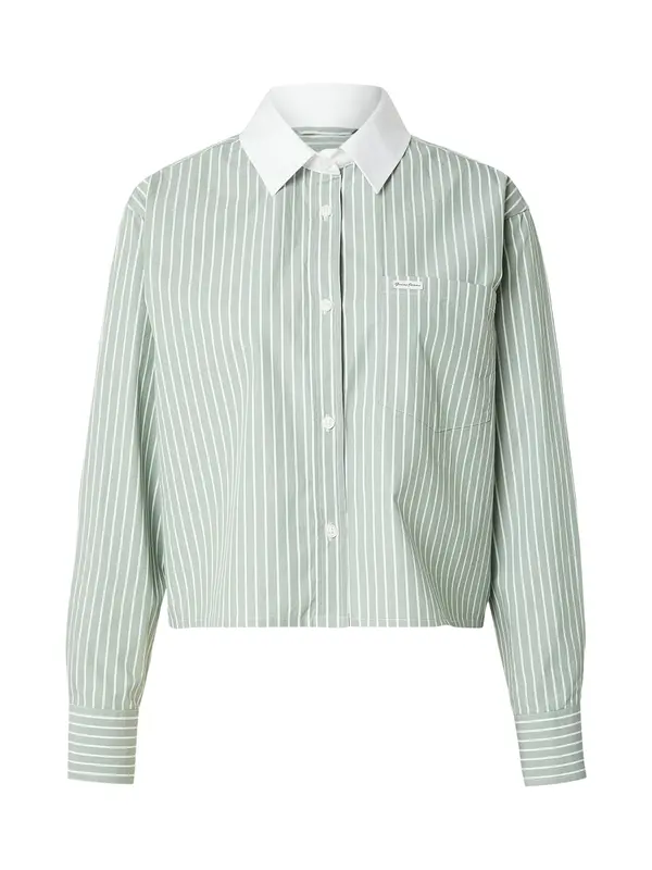 GUESS JEANS GUESS JEANS Bluza  pastelno zelena / bijela