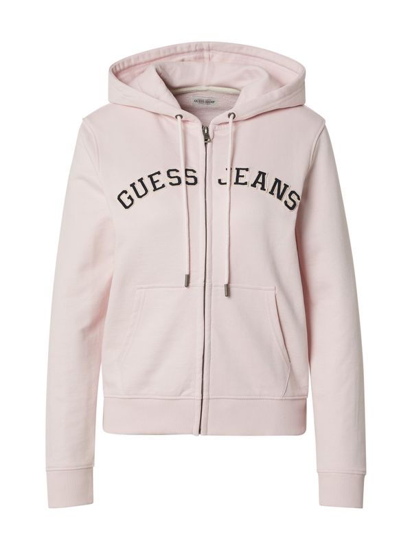 GUESS JEANS GUESS JEANS Gornji dio trenirke  bež / roza / crna