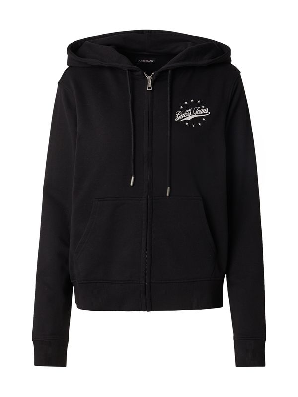 GUESS JEANS GUESS JEANS Gornji dio trenirke  crna / prljavo bijela