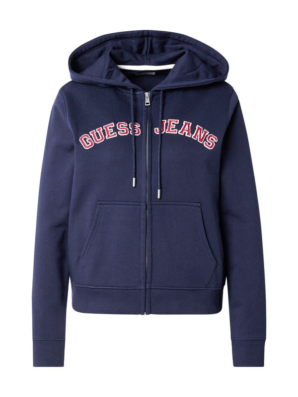 GUESS JEANS GUESS JEANS Gornji dio trenirke  morsko plava / tamno crvena / bijela