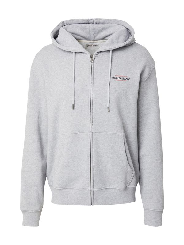 GUESS JEANS GUESS JEANS Gornji dio trenirke  siva melange / crvena / crna