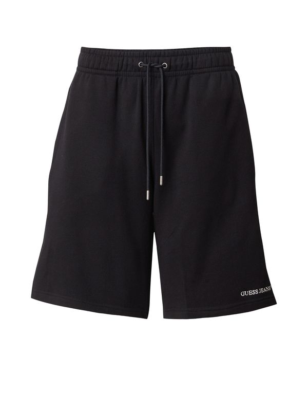 GUESS JEANS GUESS JEANS Hlače  crna / prljavo bijela