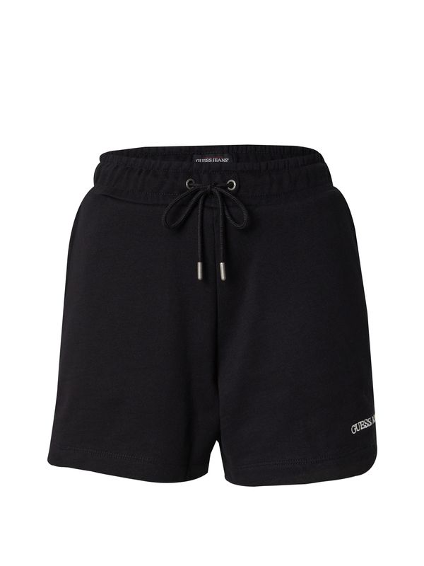 GUESS JEANS GUESS JEANS Hlače 'Embro'  crna / bijela