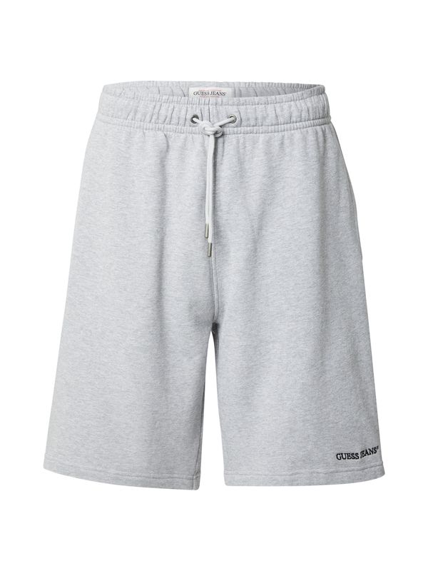 GUESS JEANS GUESS JEANS Hlače  siva melange / crna