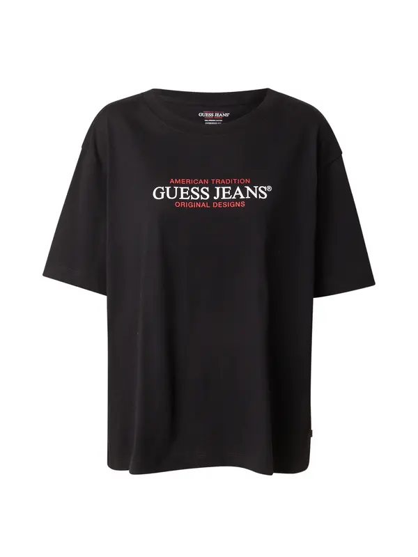 GUESS JEANS GUESS JEANS Majica  crvena / crna / bijela