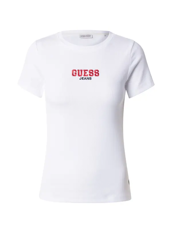 GUESS JEANS GUESS JEANS Majica  crvena / crna / bijela