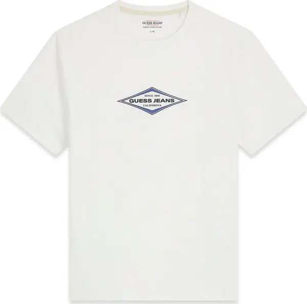 GUESS JEANS GUESS JEANS Majica 'DIAMOND'  plava / crna / bijela