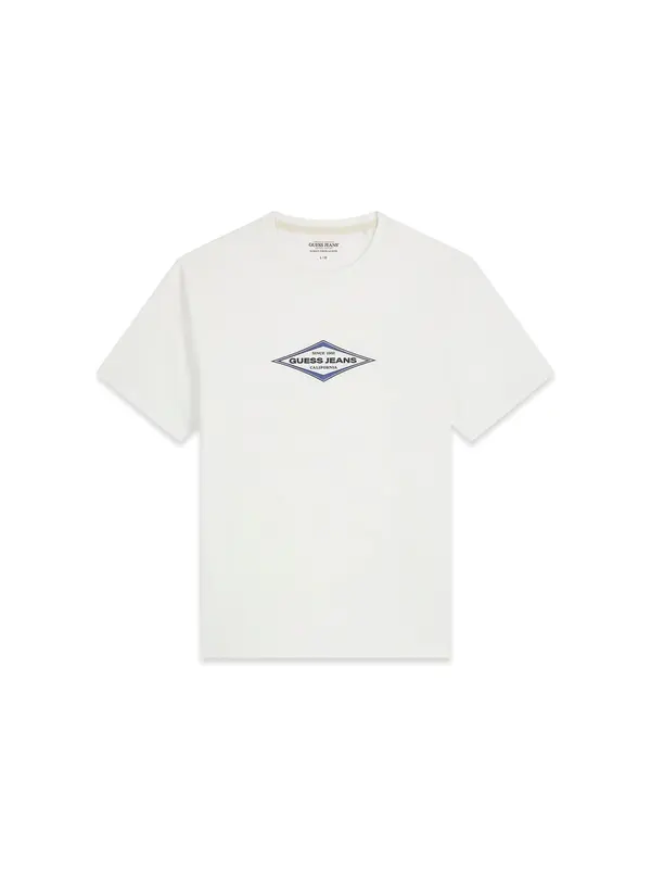 GUESS JEANS GUESS JEANS Majica 'Diamond'  plava / crna / bijela