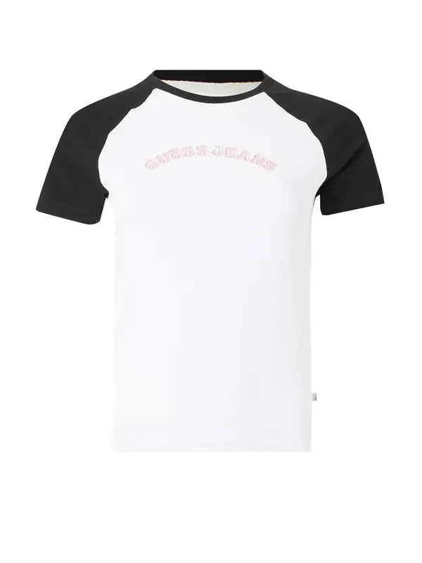 GUESS JEANS GUESS JEANS Majica  morsko plava / roza / bijela