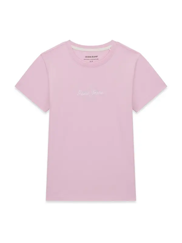 GUESS JEANS GUESS JEANS Majica  prljavo roza / bijela