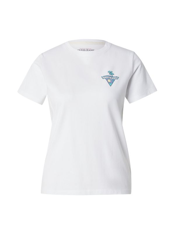 GUESS JEANS GUESS JEANS Majica  tirkiz / svijetložuta / crna / bijela