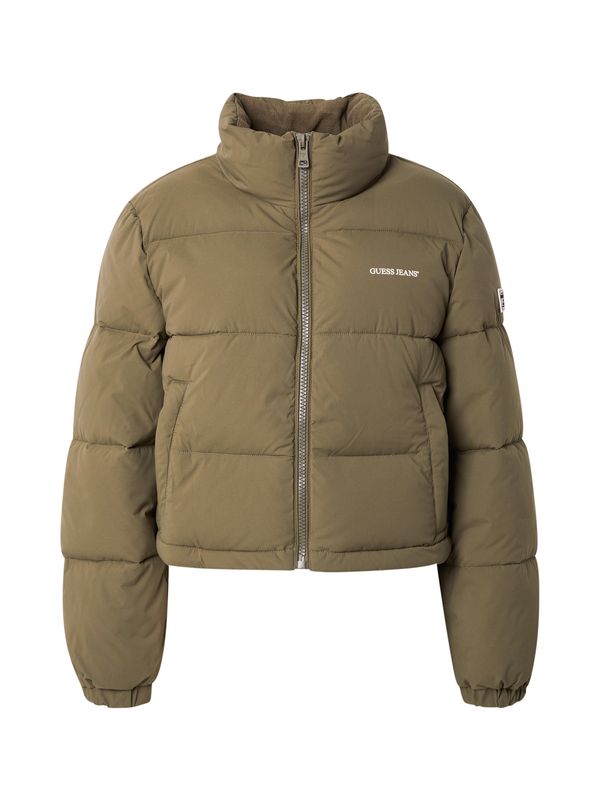 GUESS JEANS GUESS JEANS Prijelazna jakna  maslinasta / bijela