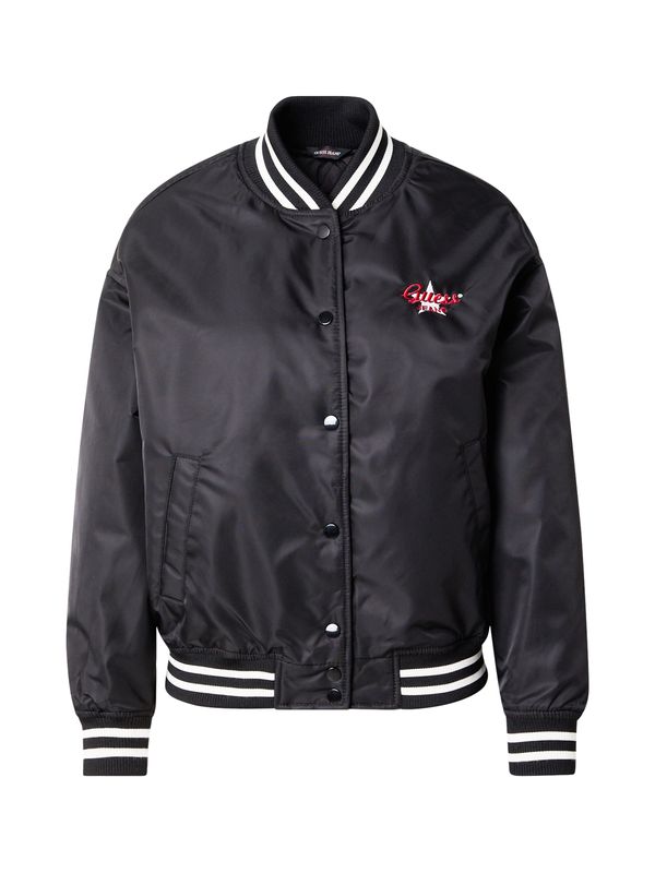 GUESS JEANS GUESS JEANS Prijelazna jakna  rosé / crvena / crna