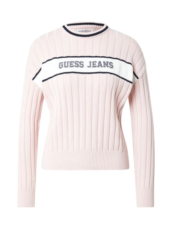 GUESS JEANS GUESS JEANS Pulover  morsko plava / rosé / bijela