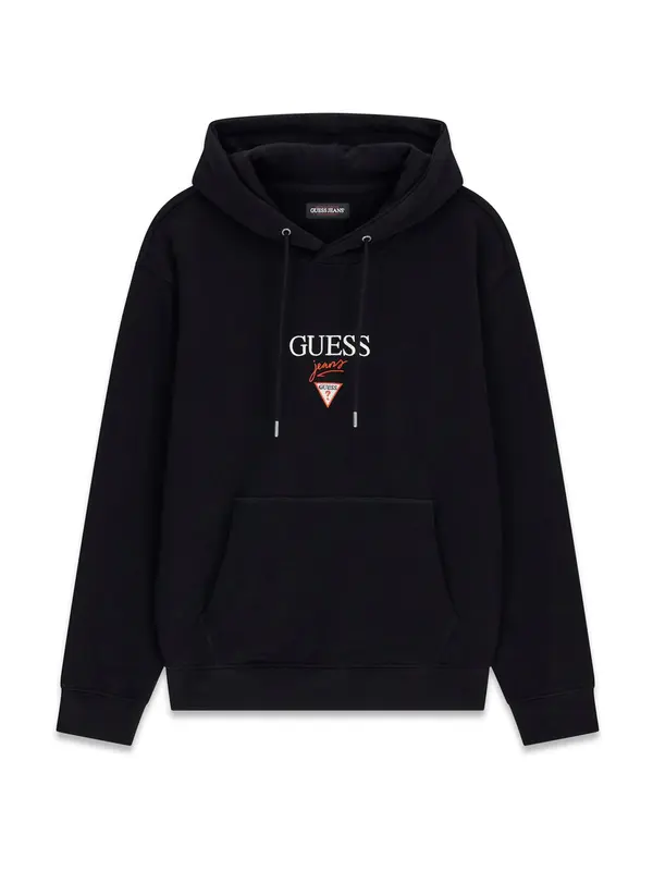 GUESS JEANS GUESS JEANS Sweater majica 'BAKER'  crvena / crna / bijela