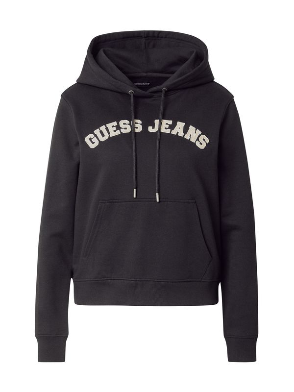 GUESS JEANS GUESS JEANS Sweater majica  bež / crna / bijela