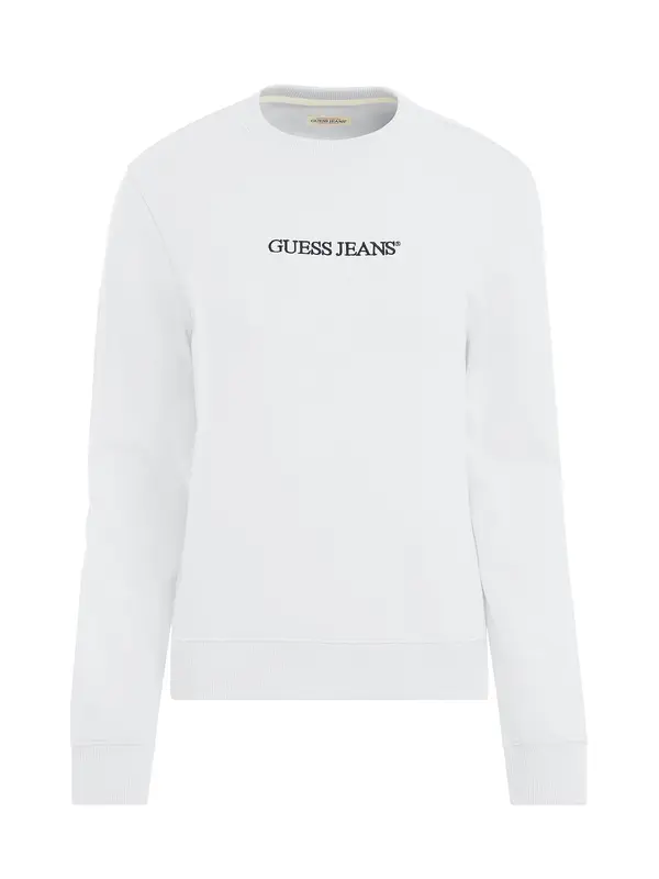 GUESS JEANS GUESS JEANS Sweater majica  crna / bijela