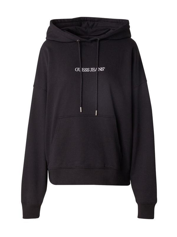 GUESS JEANS GUESS JEANS Sweater majica  crna / bijela