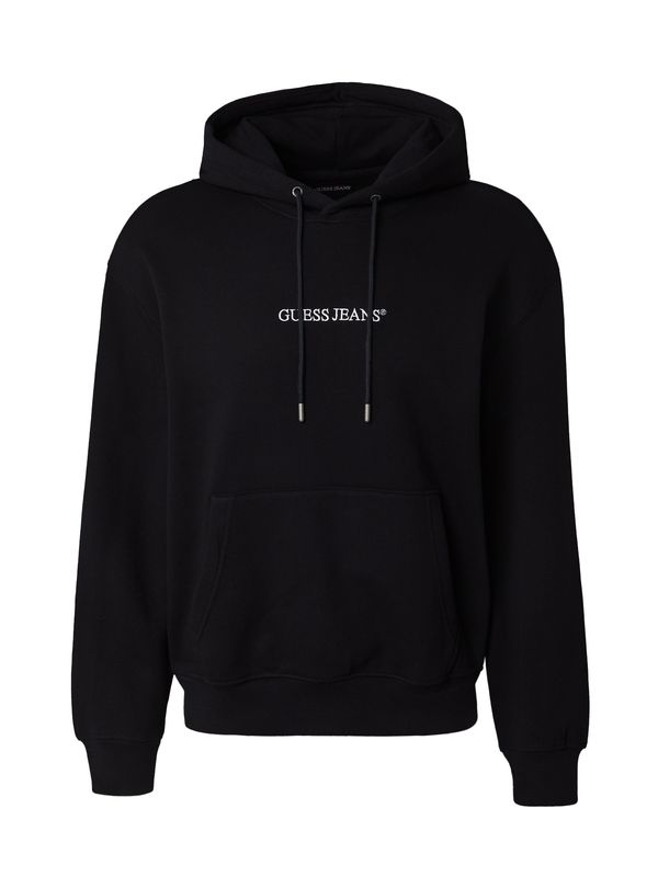 GUESS JEANS GUESS JEANS Sweater majica  crna / bijela