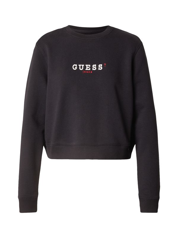 GUESS JEANS GUESS JEANS Sweater majica  crvena / crna / bijela
