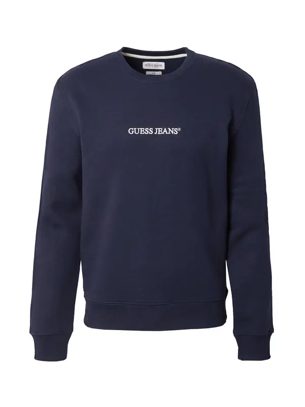 GUESS JEANS GUESS JEANS Sweater majica  mornarsko plava / bijela